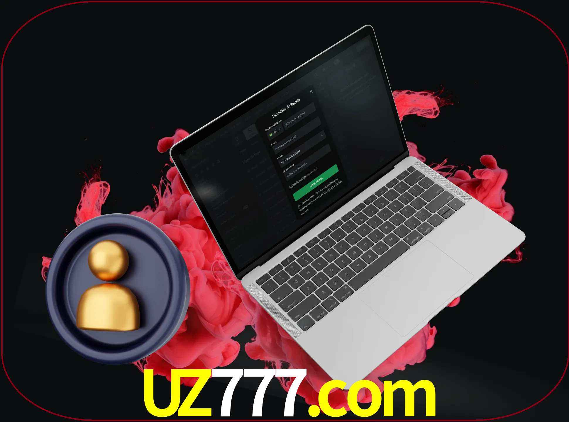 No cabeçalho do site uz777, clique no botão que o levará a um formulário especial onde terá de introduzir as suas informações actuais.