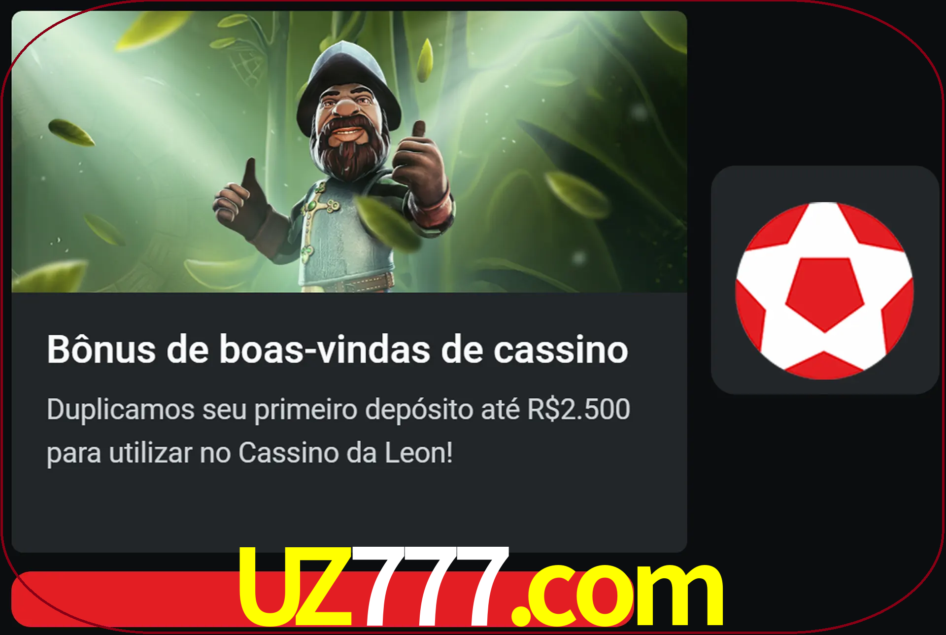 Receba seu dinheiro do bônus de boas-vindas após o primeiro depósito.